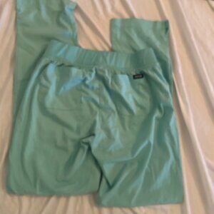 size small womens work wear scrub pants light green  gently used